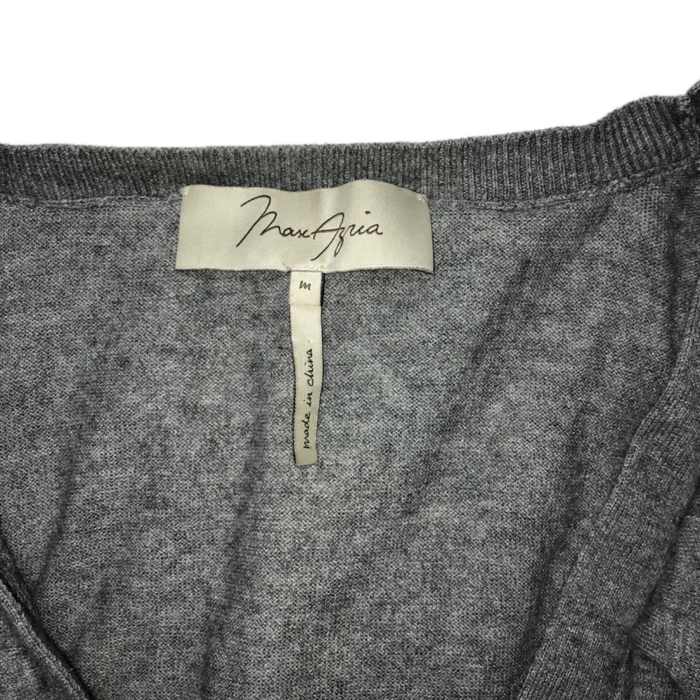 Max Azria cape collar cardigan sweater grey M - Picture 5 of 7